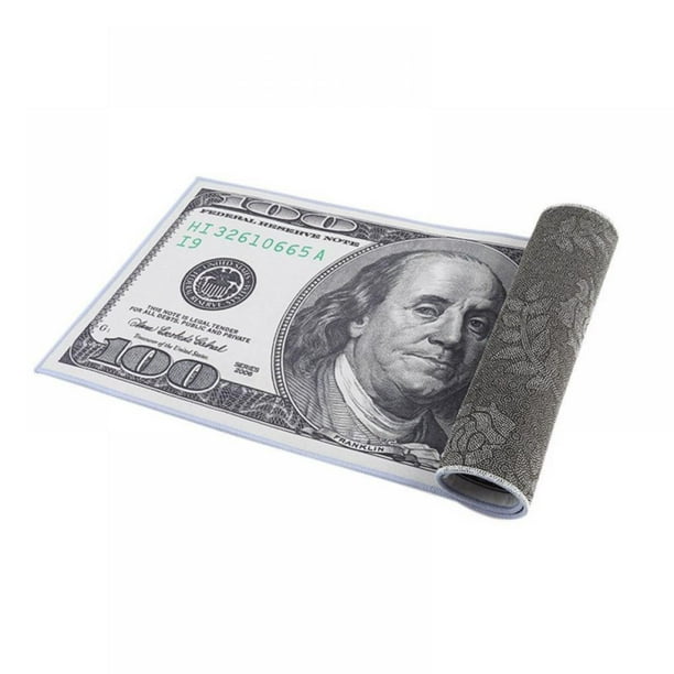 Ottomanson New Rugs One Hundred Dollar Bill Print New Benjamin Non-Slip